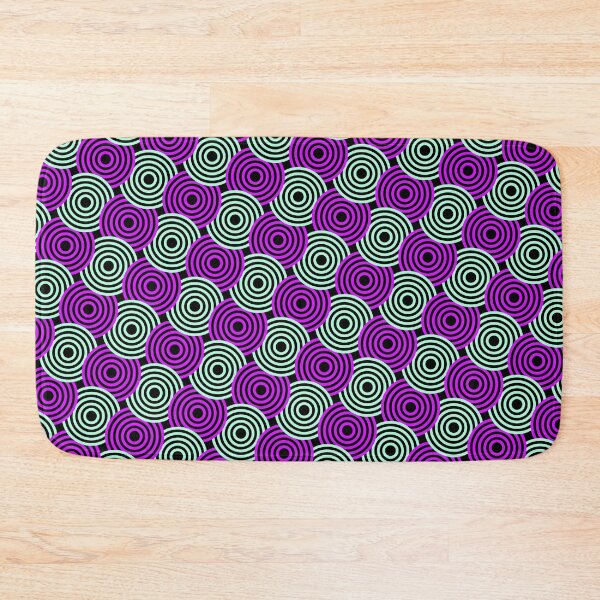 Item preview, Purple & Mint Concentric Circles Pulsing Targets Prolific Pattern designed and sold by Alchemy-A-La-G.