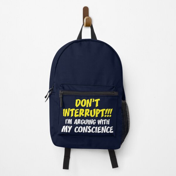 Item preview, Arguing With My Conscience - Silly Sayings - Funny Sayings - Funny Talk designed and sold by WIZECROW.