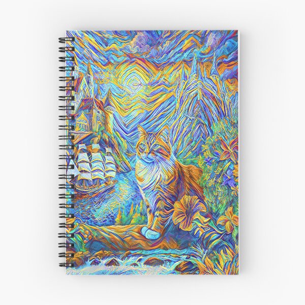 Item preview, Abstraction of castle and cat. DeepDream designed and sold by blackhalt.