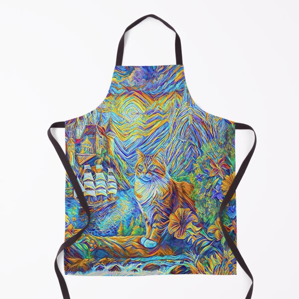 Item preview, Abstraction of castle and cat. DeepDream designed and sold by blackhalt.