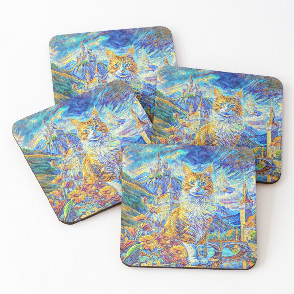 Item preview, Abstraction of castle and cat. DeepDream designed and sold by blackhalt.