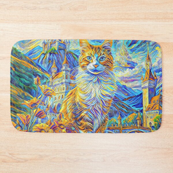 Item preview, Abstraction of castle and cat. DeepDream designed and sold by blackhalt.