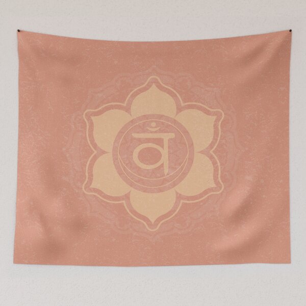 Item preview, Sacral Chakra Mandala - Coral + Melon designed and sold by Irene Estelle.