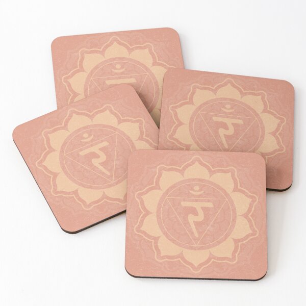 Item preview, Solar Plexus Chakra Mandala - Coral + Melon designed and sold by Irene Estelle.