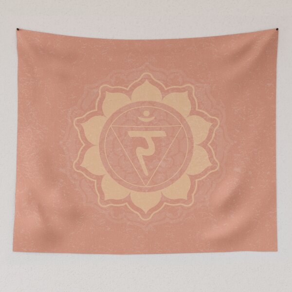Item preview, Solar Plexus Chakra Mandala - Coral + Melon designed and sold by Irene Estelle.