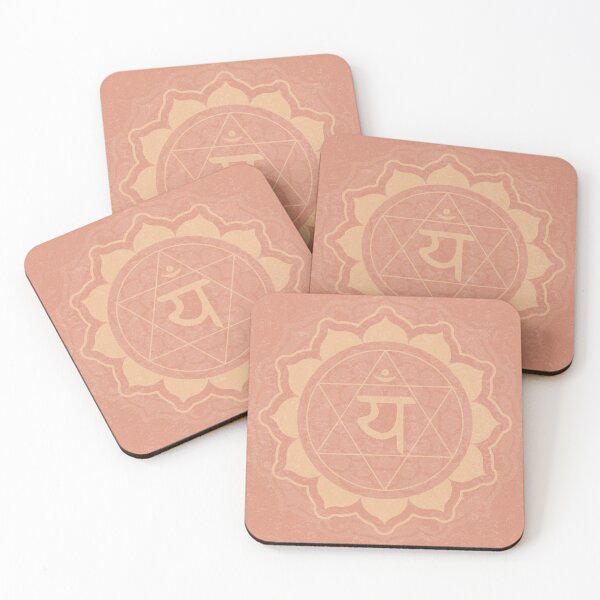 Item preview, Heart Chakra Mandala - Coral + Melon designed and sold by Irene Estelle.
