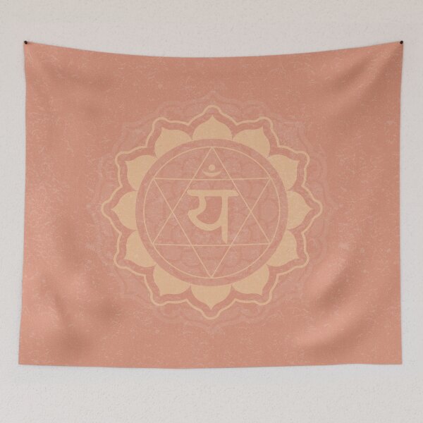 Item preview, Heart Chakra Mandala - Coral + Melon designed and sold by Irene Estelle.