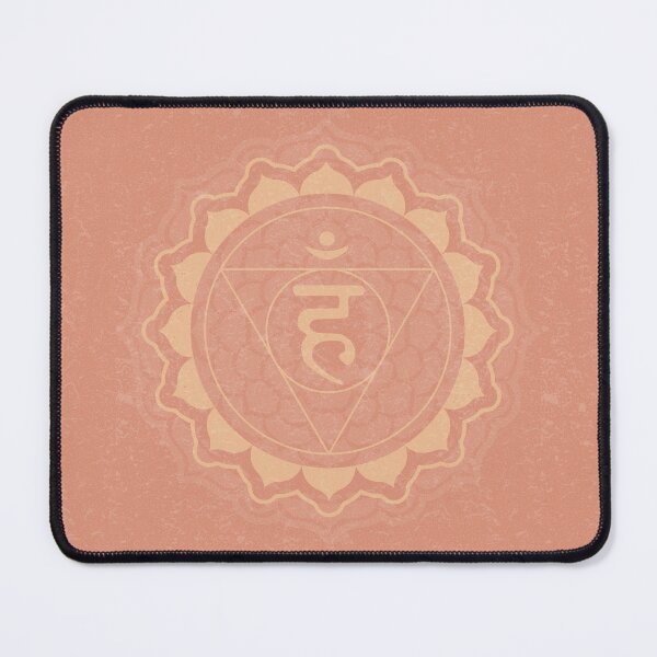 Item preview, Throat Chakra Mandala - Coral + Melon designed and sold by Irene Estelle.