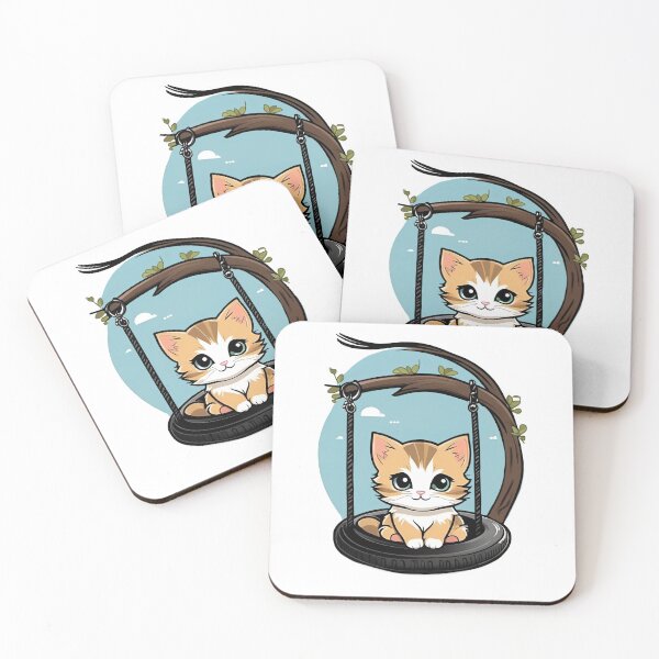 Item preview, Tire swing Kitten designed and sold by ArtfulDragoon.