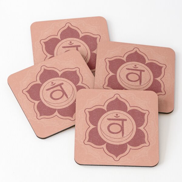Item preview, Sacral Chakra Mandala - Coral + Ruby designed and sold by Irene Estelle.
