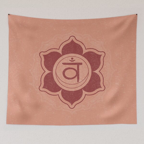 Item preview, Sacral Chakra Mandala - Coral + Ruby designed and sold by Irene Estelle.