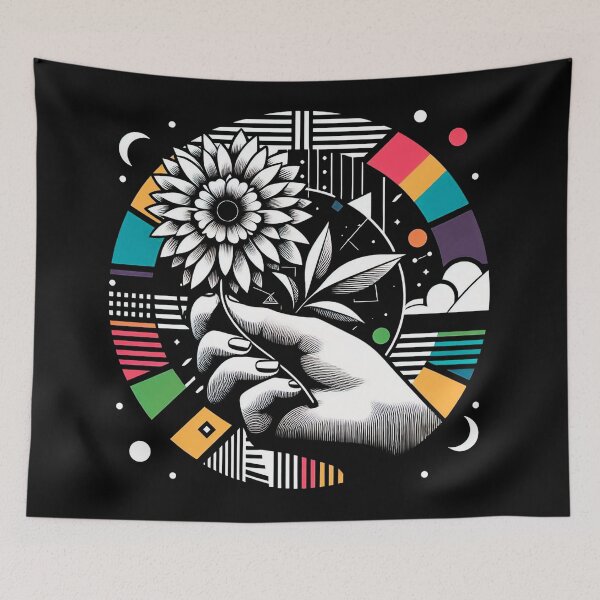 Item preview, Hand and sunflower designed and sold by LexDzn.