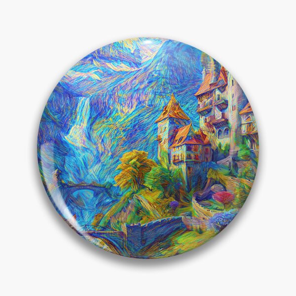 Item preview, Abstraction of castle and cat. DeepDream designed and sold by blackhalt.