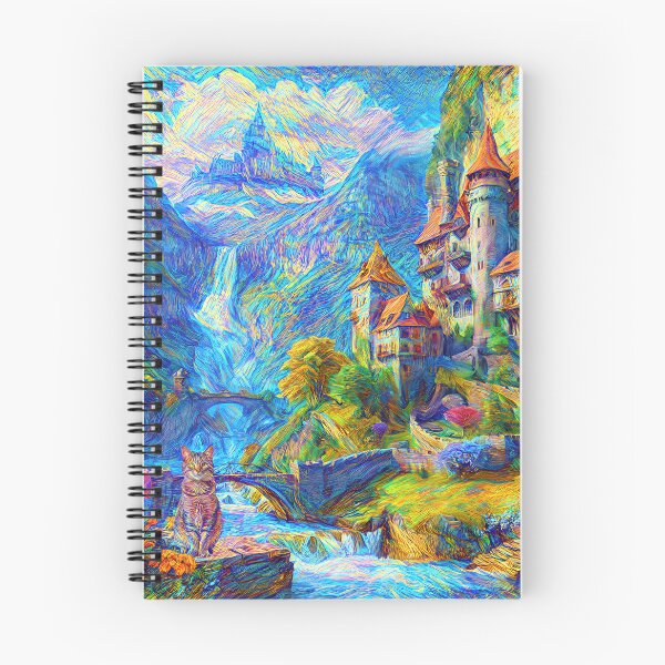 Item preview, Abstraction of castle and cat. DeepDream designed and sold by blackhalt.