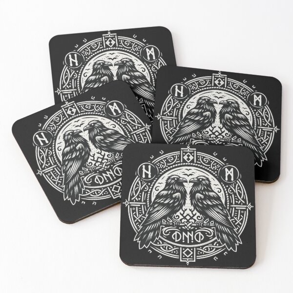 Item preview, Odin Ravens Huginn and Muninn Norse Mythology designed and sold by Chmielayka.