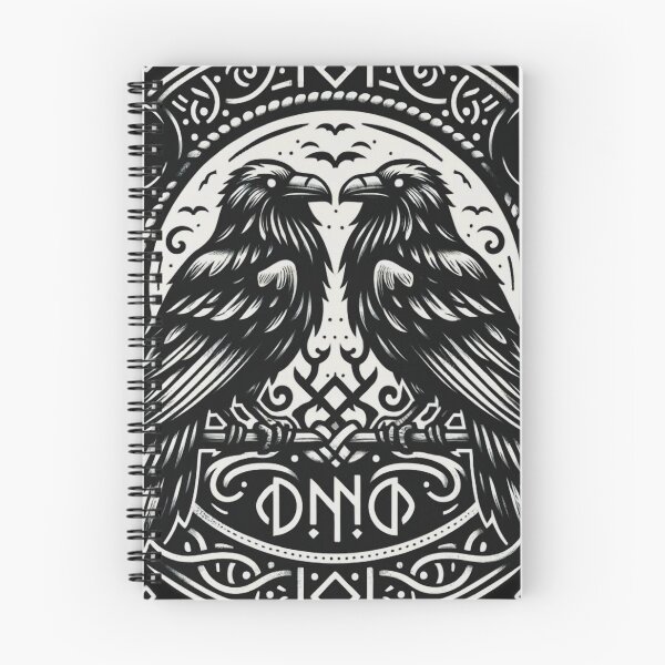 Item preview, Odin Ravens Huginn and Muninn Norse Mythology designed and sold by Chmielayka.