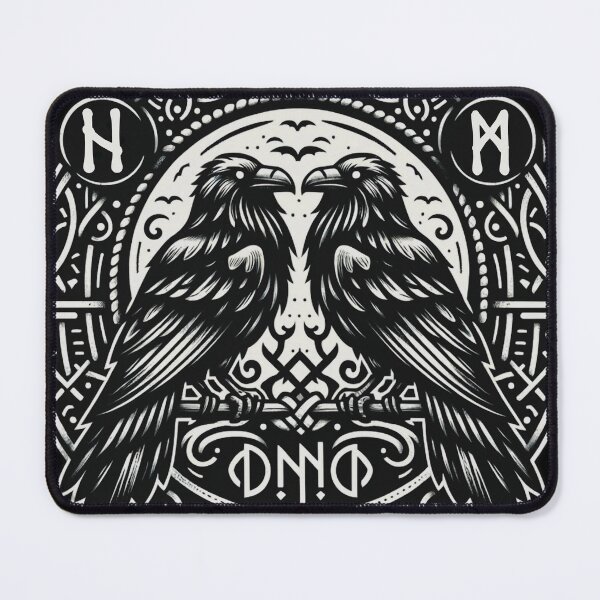 Item preview, Odin Ravens Huginn and Muninn Norse Mythology designed and sold by Chmielayka.