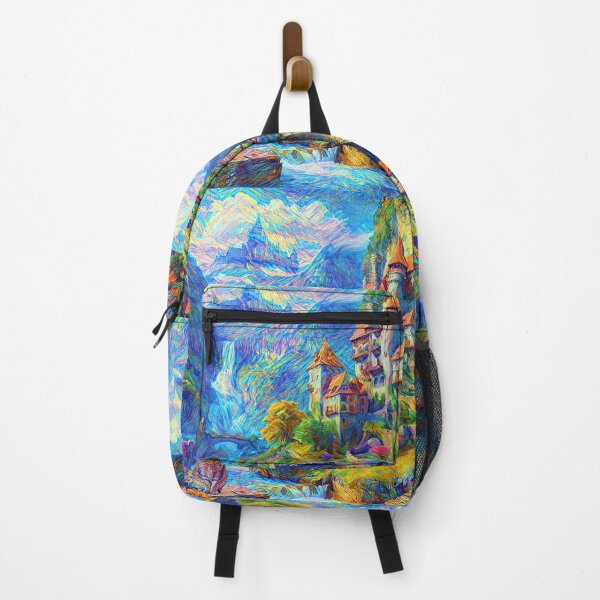 Item preview, Abstraction of castle and cat. DeepDream designed and sold by blackhalt.