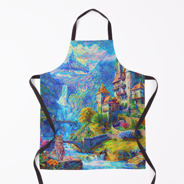 Item preview, Abstraction of castle and cat. DeepDream designed and sold by blackhalt.