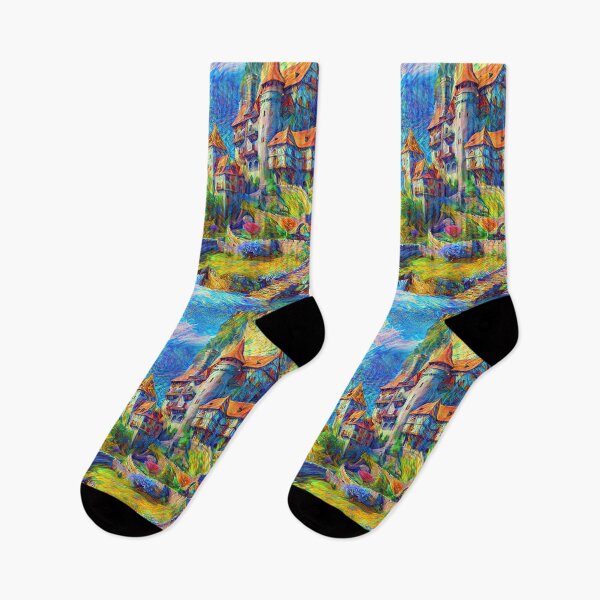 Item preview, Abstraction of castle and cat. DeepDream designed and sold by blackhalt.