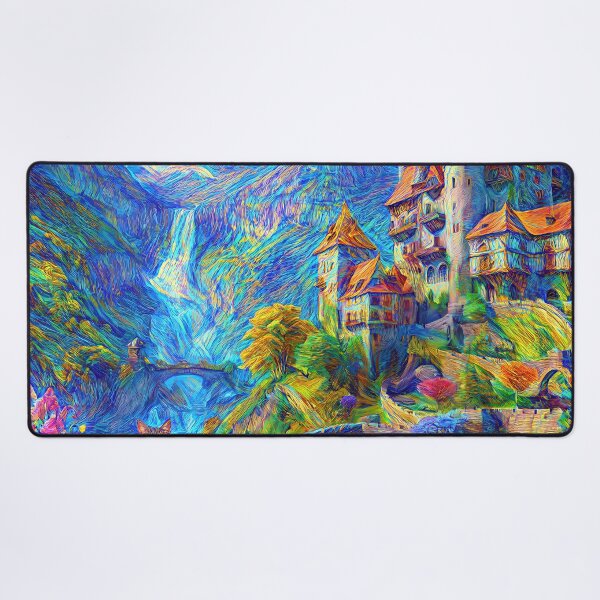 Item preview, Abstraction of castle and cat. DeepDream designed and sold by blackhalt.