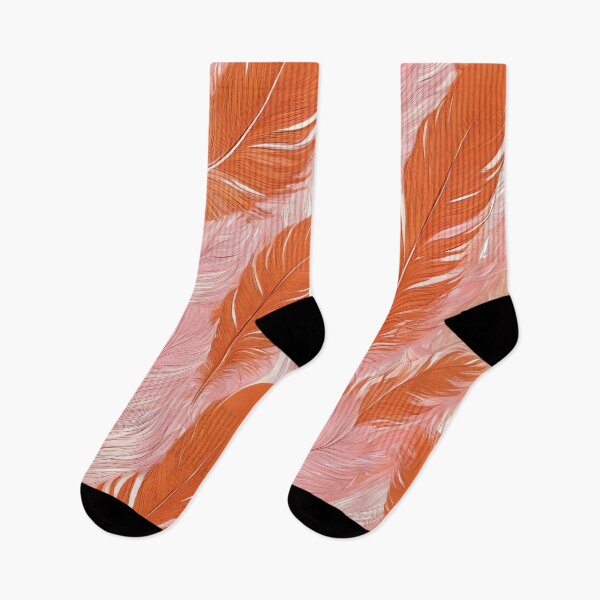 Item preview, OSTRICH FEATHERS IN PINK AND ORANGE TONES designed and sold by Ciervo Primavera.