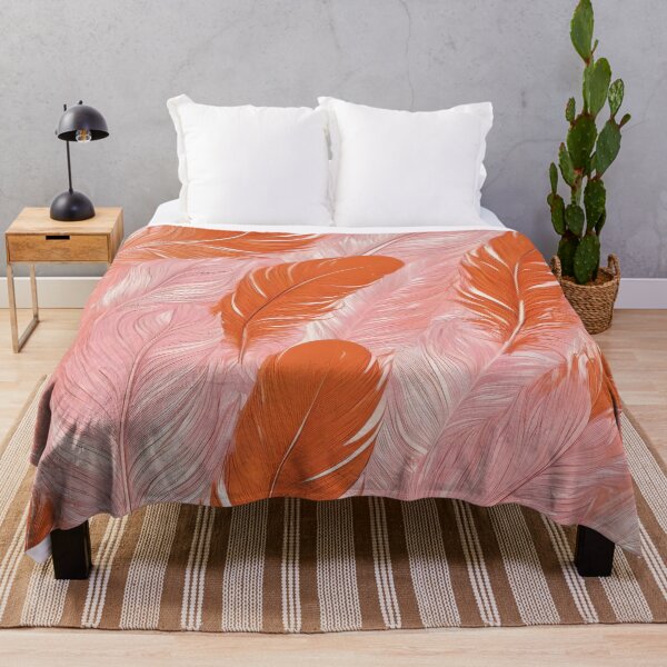 Item preview, OSTRICH FEATHERS IN PINK AND ORANGE TONES designed and sold by Ciervo Primavera.