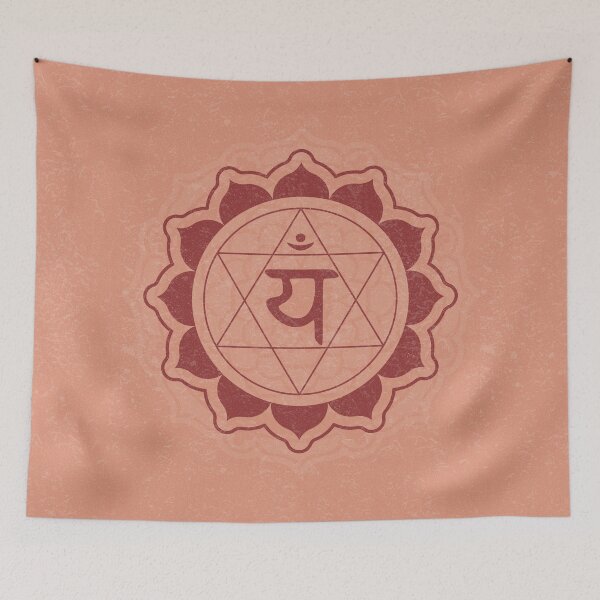 Item preview, Heart Chakra Mandala - Coral + Ruby designed and sold by Irene Estelle.