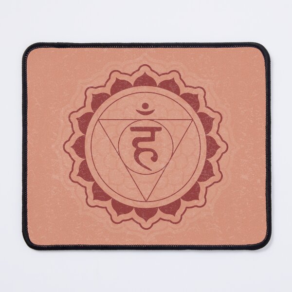 Item preview, Throat Chakra Mandala - Coral + Ruby designed and sold by Irene Estelle.