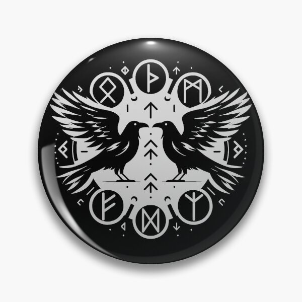Item preview, Odin Ravens Huginn and Muninn Norse Mythology designed and sold by Chmielayka.