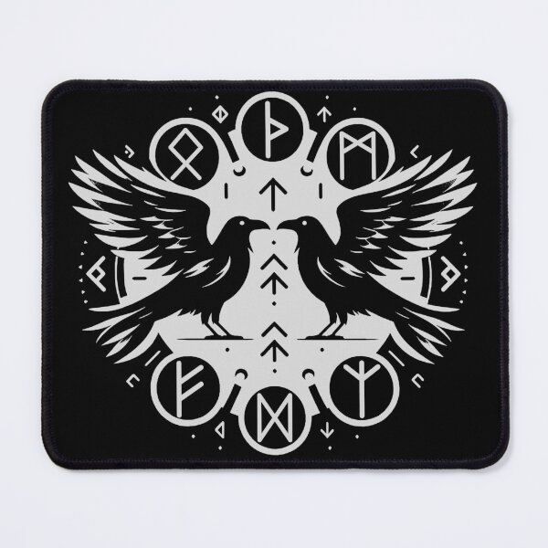 Item preview, Odin Ravens Huginn and Muninn Norse Mythology designed and sold by Chmielayka.