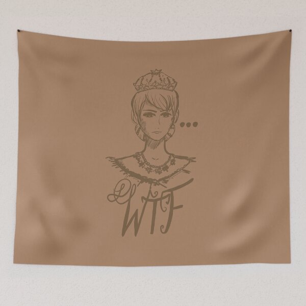 Item preview, Chocolate  Blank WTF Queen Stare Reaction designed and sold by Victoria Lehnard.