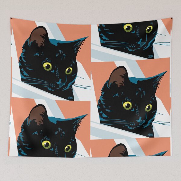 Item preview, Black Cat Stare designed and sold by jastinamor.
