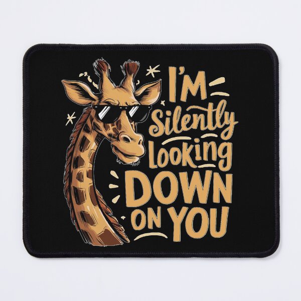 Item preview, Silently Looking Down - Cute Funny Giraffe designed and sold by Kashear.