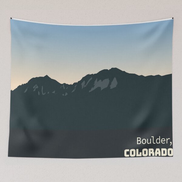 Item preview, Boulder, Colorado Mountain Cartoon designed and sold by kenedydesigns.