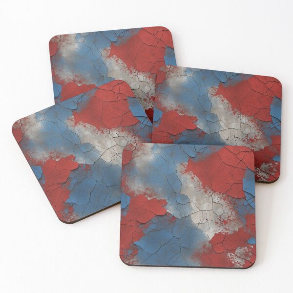 Item preview, Red & Blue Distressed Pattern designed and sold by Terrace36.