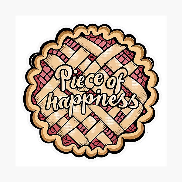 Item preview, Piece of Happiness - Vintage Apple Pie Design designed and sold by NiftyWrx.