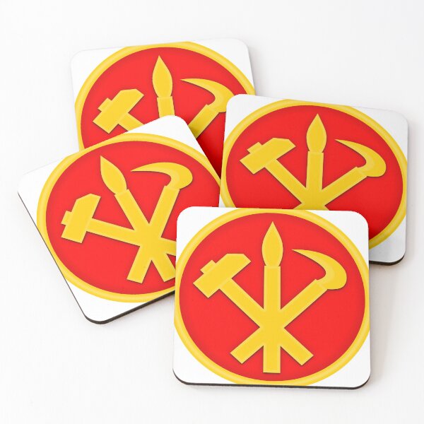 Item preview, WPK DPRK North Korea Emblem Juche Socialist Communist designed and sold by Martstore.
