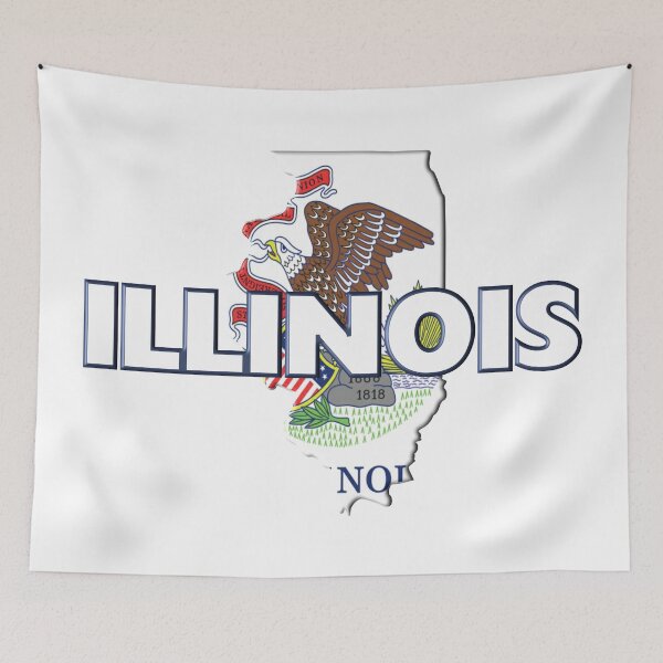 Item preview, Illinois Colored State designed and sold by m2inspiration.