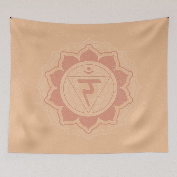 Item preview, Solar Plexus Chakra Mandala - Melon + Coral designed and sold by Irene Estelle.