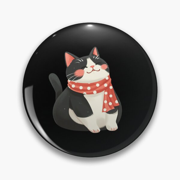 Item preview, Gato Kawaii lindo blanco y negro designed and sold by Metin Ozer.