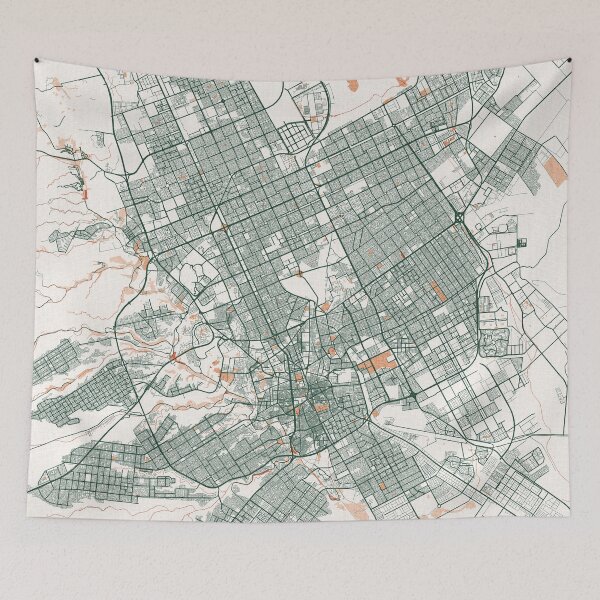 Item preview, Riyadh City Map of Saudi Arabia  - Bohemian designed and sold by deMAP.