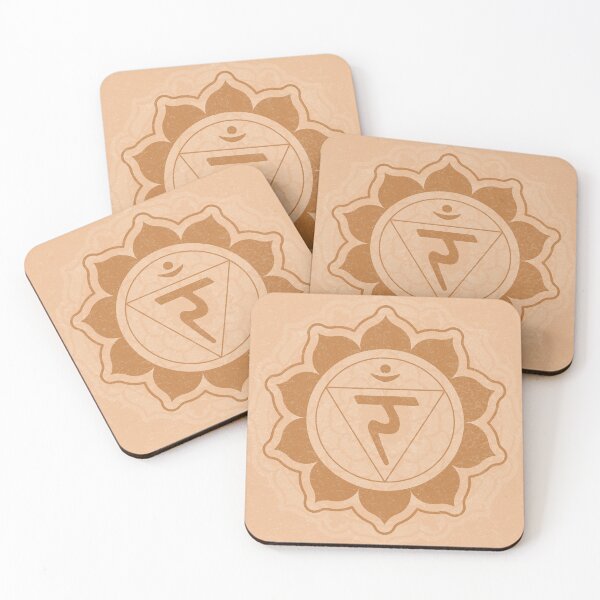 Item preview, Solar Plexus Chakra Mandala - Melon + Rust designed and sold by Irene Estelle.