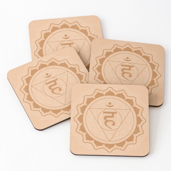 Item preview, Throat Chakra Mandala - Melon + Rust designed and sold by Irene Estelle.
