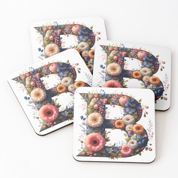 Item preview, Letter “B” containing flowers designed and sold by yeekazar.