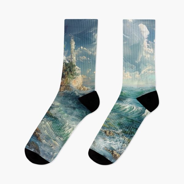 Item preview, The Lighthouse in Oil designed and sold by NDMDesignStudio.