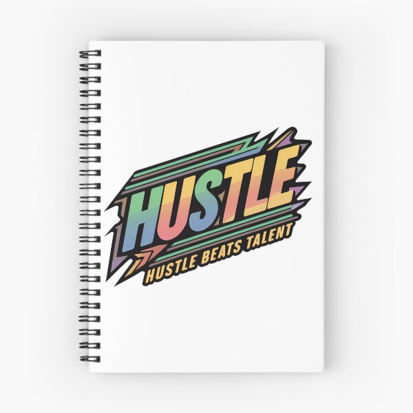 Item preview, Hustle Beats Talent Neon Techno Chrome Design designed and sold by WatermelonPink.