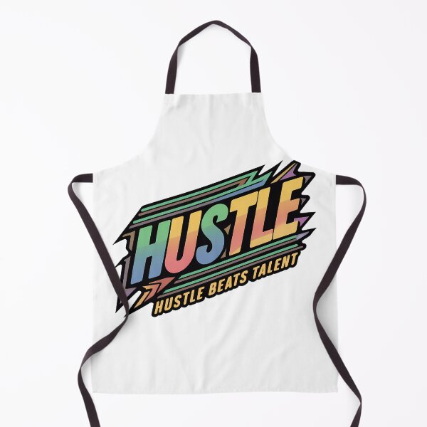 Item preview, Hustle Beats Talent Neon Techno Chrome Design designed and sold by WatermelonPink.