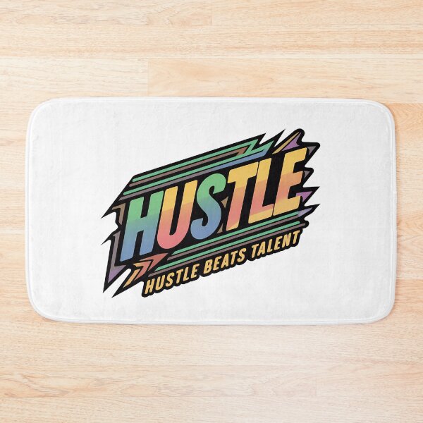 Item preview, Hustle Beats Talent Neon Techno Chrome Design designed and sold by WatermelonPink.