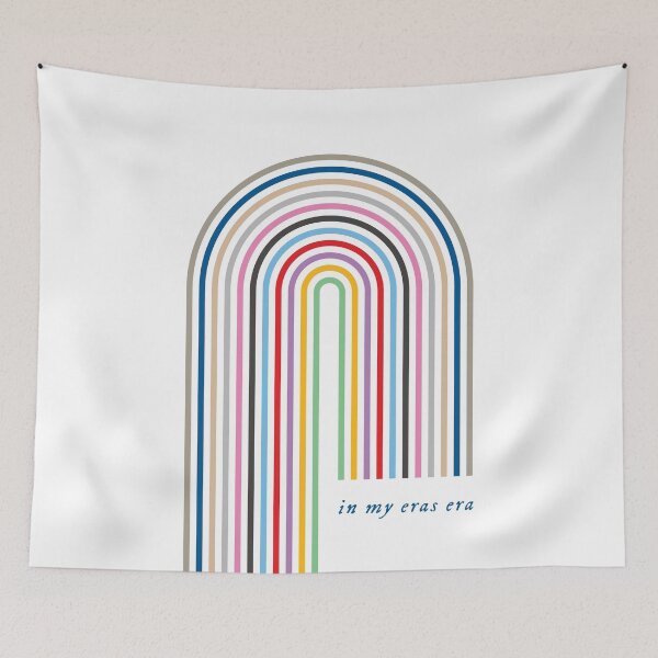 Item preview, In My Eras Era Aesthetic Taylor Colors Retro Rainbow With TTPD designed and sold by opalime.